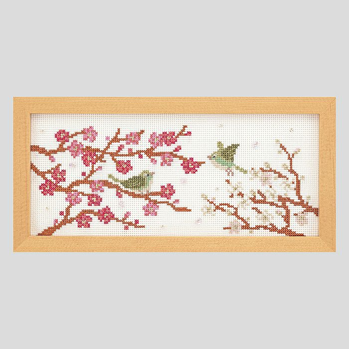 [預購]日本十字繡材料包 [梅樹] 連框