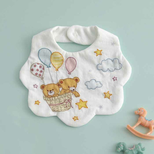 [預購]日本刺繡材料包 [嬰兒圍兜-捕捉星星]