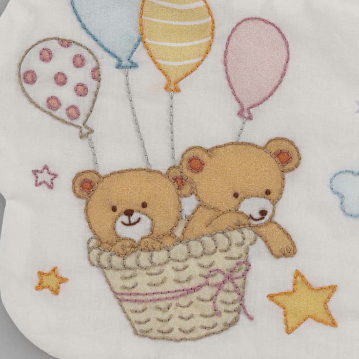 [預購]日本刺繡材料包 [嬰兒圍兜-捕捉星星]