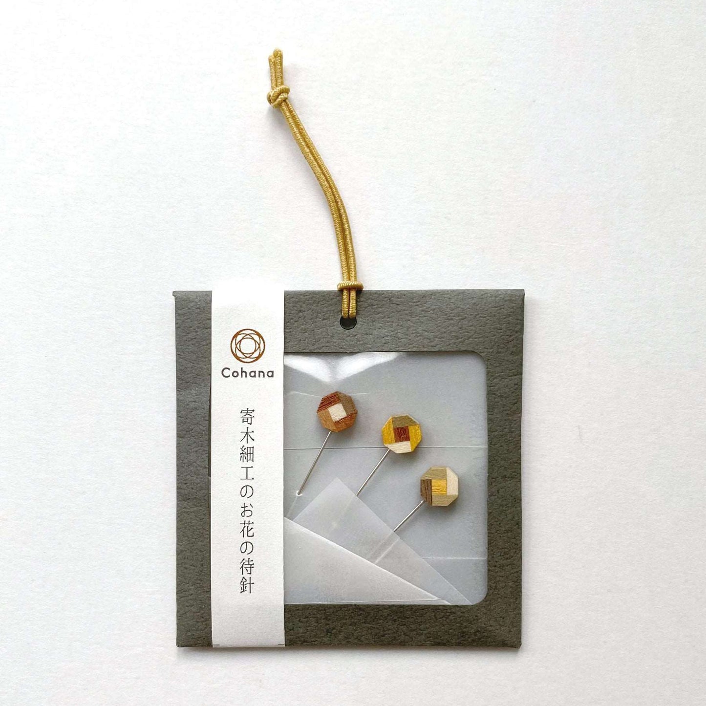 Cohana 拼貼木製大頭針 [日本制]