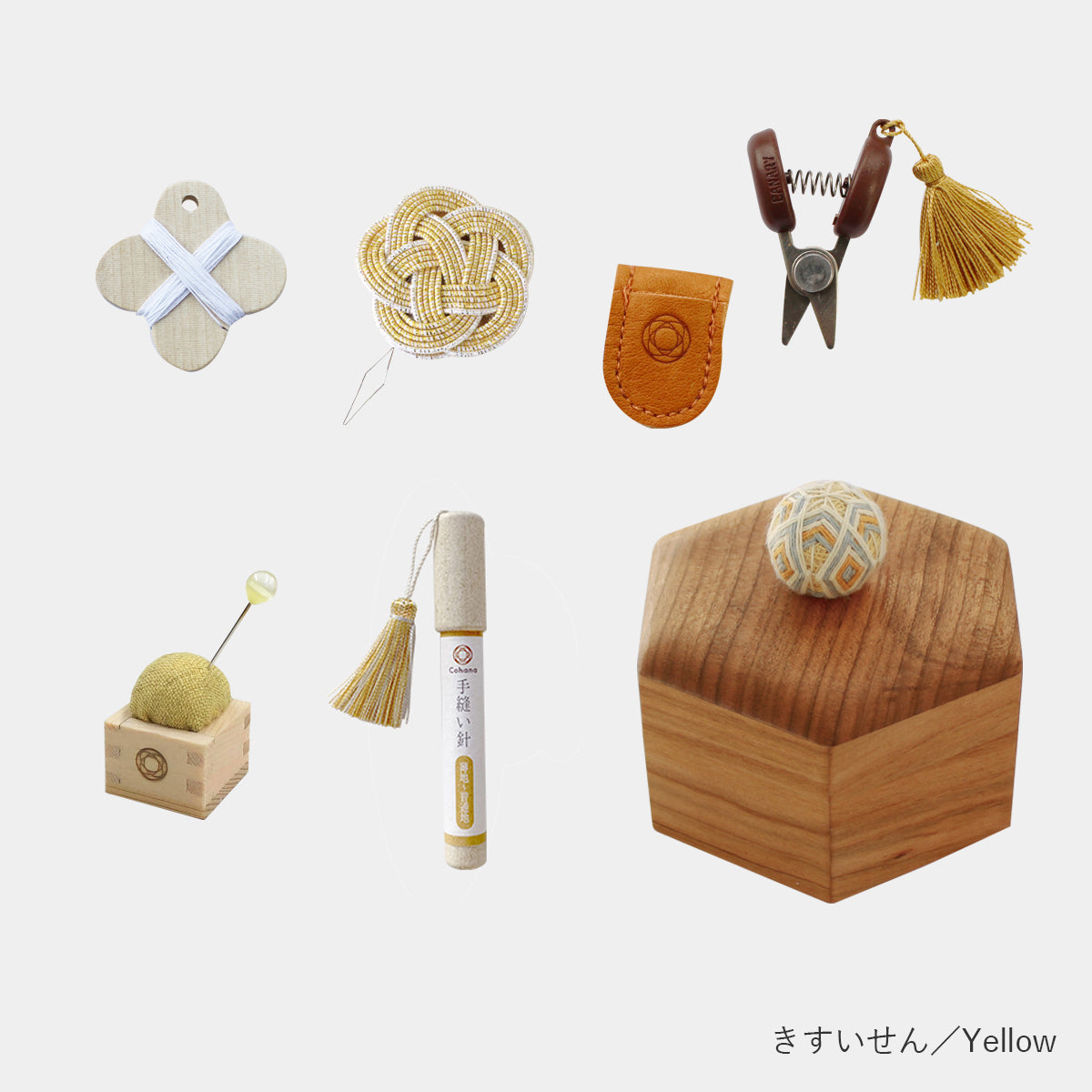 [預購優惠] Cohana 縫紉工具套裝 手鞠六角小盒 [日本制]