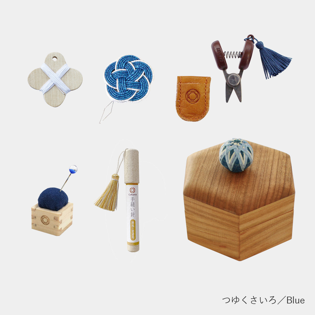 [預購優惠] Cohana 縫紉工具套裝 手鞠六角小盒 [日本制]