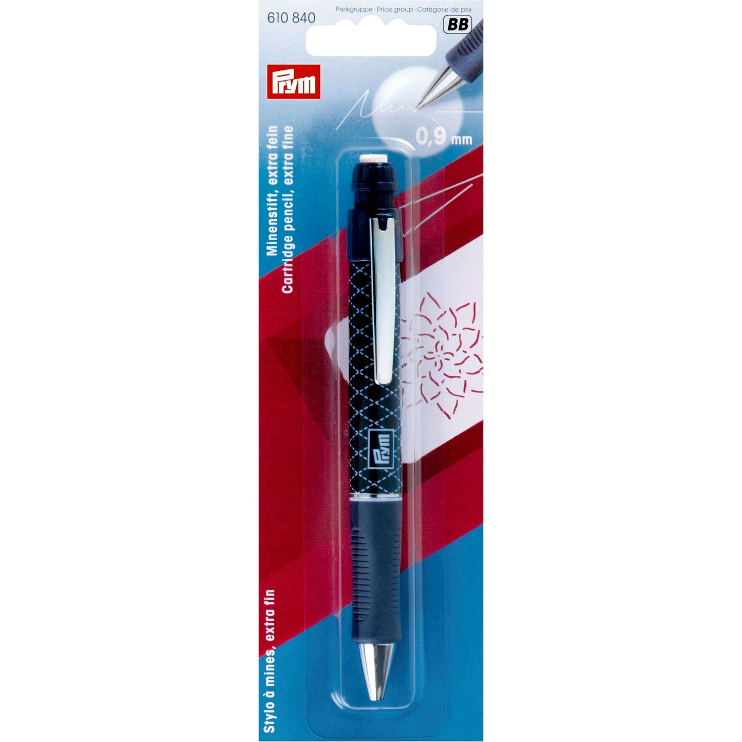 Prym 布用鉛芯筆 (連兩支白色筆芯) 紫色