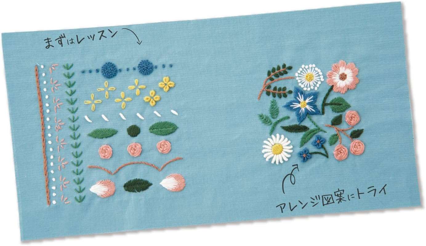 Olympu 刺繡材料包 [花園派對第一套法國刺繡套件] Level 3