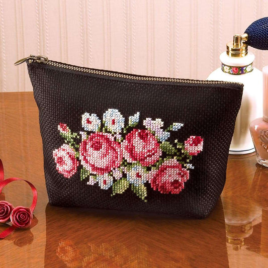 Olympus 十字繡材料包 [溫柔配件花朵刺繡小袋玫瑰]