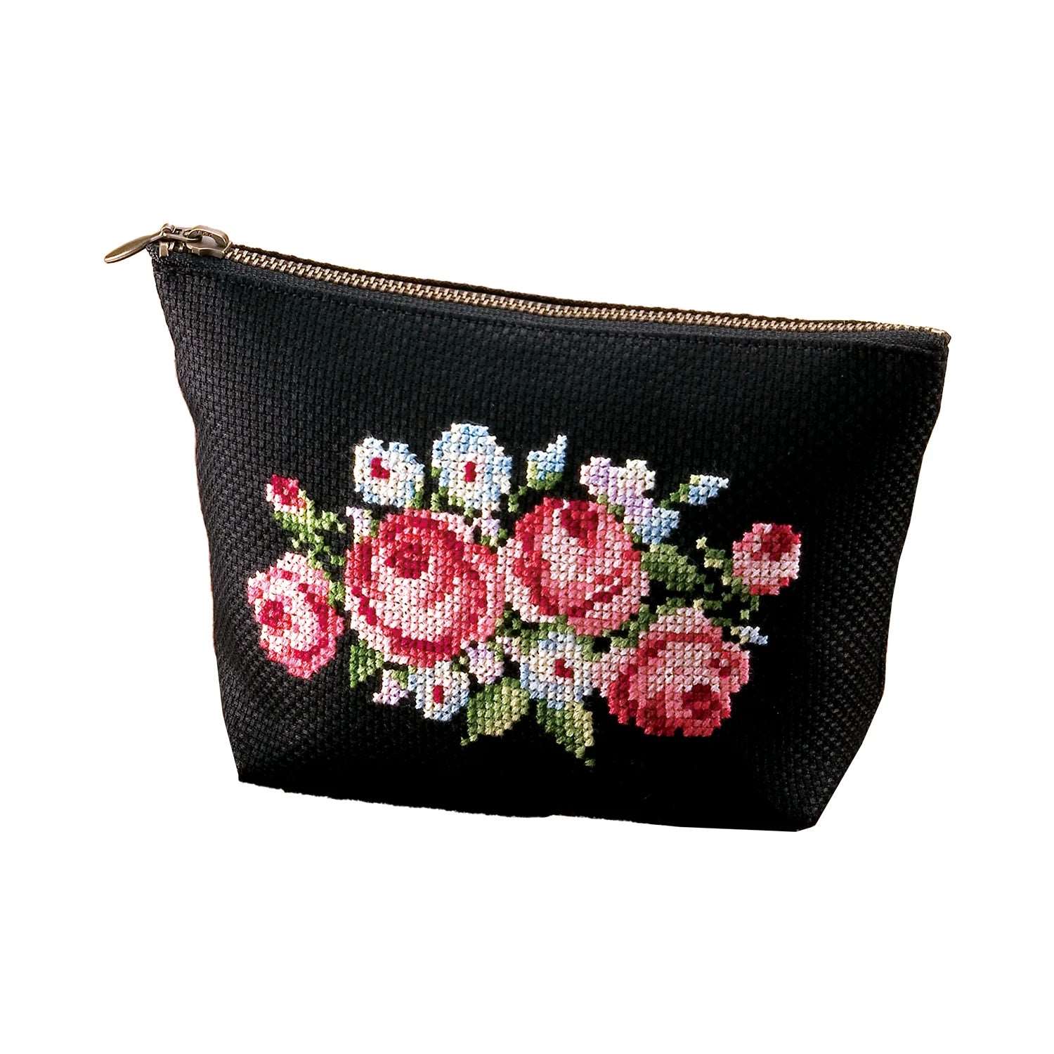 Olympus 十字繡材料包 [溫柔配件花朵刺繡小袋玫瑰]