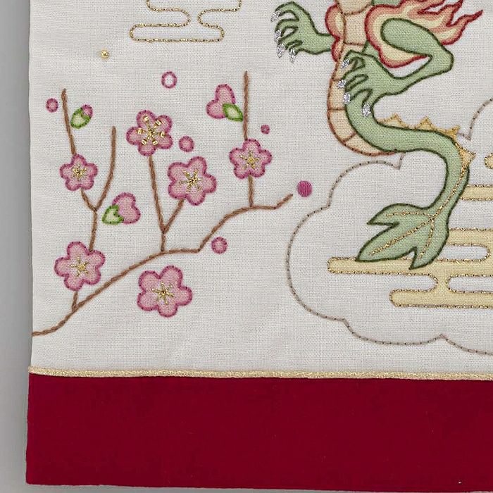 [預購]日本新年刺繡材料包 [龍年-迷你掛毯￼]